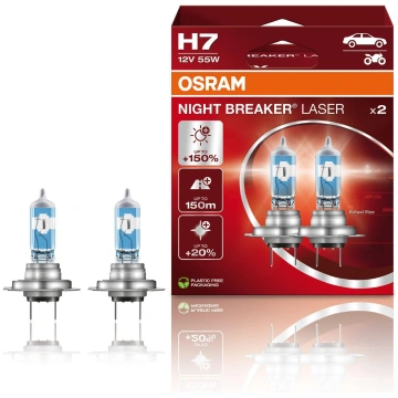 Halogēnspuldze Osram Night Breaker LASER +150% H7 