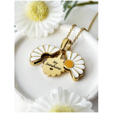 Custom Daisy Locket Necklace Gadget4entertainment