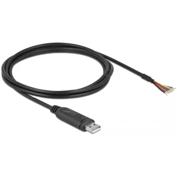 Adaptera kabelis USB 2.0 Type-A uz Serial RS-232 D