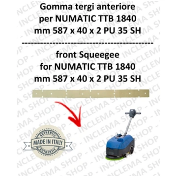 Front Squeegee rubber for Scrubber Dryers NUMATIC 