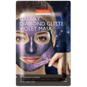 Sejas maska Purederm Galaxy Diamond Glitter Violet