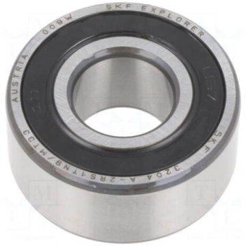 Bearing: double row ball | angular contact | Øint: