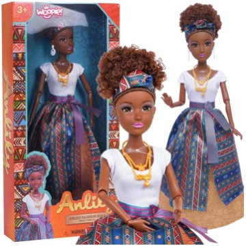 Woopie ROYAL Lalka Lili Mulatka w Eleganckiej Sukn