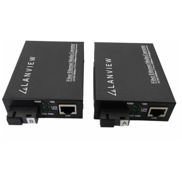 Lanview - transmitter and receiver - fibre media c
