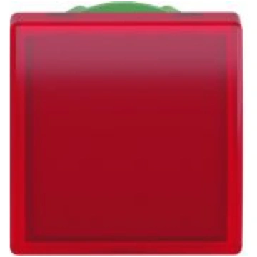 Head for pilot light, Harmony XB5, square red, 22m