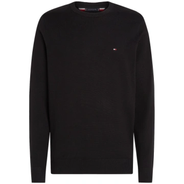 CORE ESSENTIAL COTTON CREW NECK - BLACK