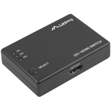 LANBERG VIDEO SWITCH 3X HDMI + MICRO USB PORT