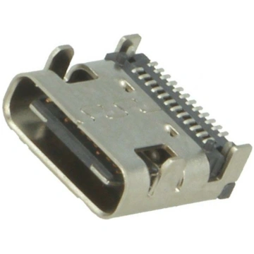 Connector: USB C; socket; SMT; angled 90°; USB 3.1