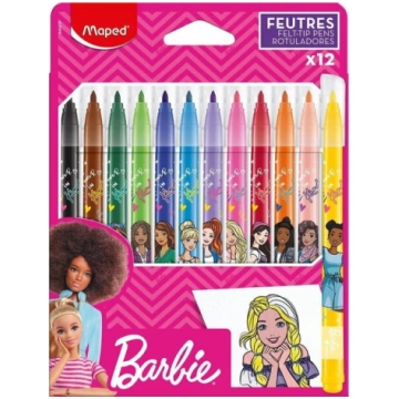 Maped Barbie flomasteri bērniem, 12 krāsas
