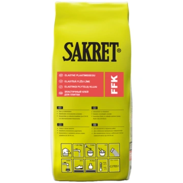 Īpaši elastīga flīžu līme FFK Sakret 5 kg pelēkā