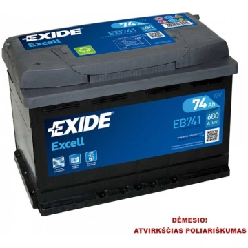 EXIDE - EB741 - 12V | 680A | 74Ah