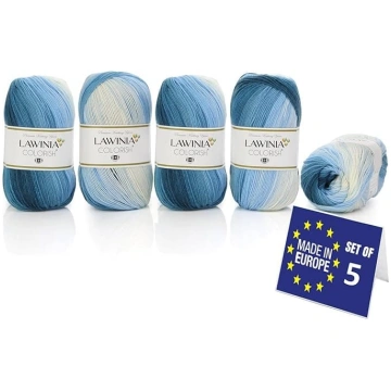 COLORISH Premium Rainbow Yarn DK, varavīksnes krās