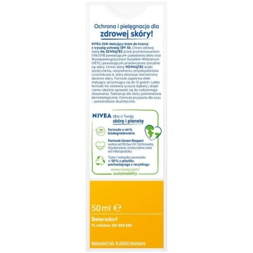 Nivea NIVEA SUN Shine Control Matujacy krem kolory