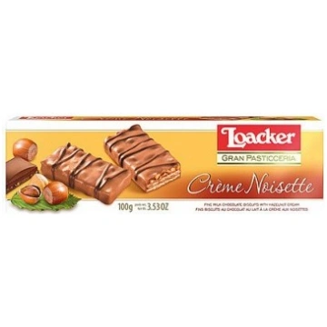 Vafeles Loacker Pasticceria Creme Noisette 100g
