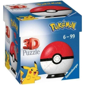 Ravensburger Puzzle 3D 54 Kula Pokemon czerwona 44