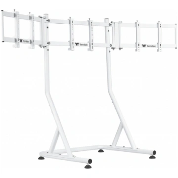Triple Monitor Stand for Cockpit White GEA-RMS-TMS