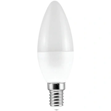 LED spuldze 7W, E14, 3000K, 600lm, C37, Leduro