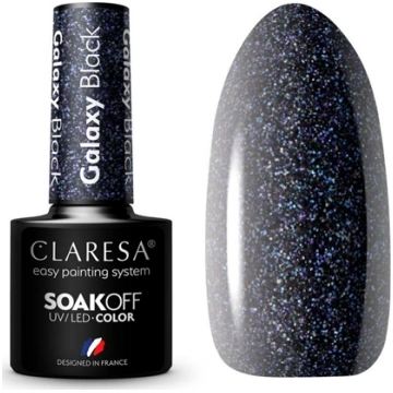 Claresa CLARESA Lakier hybrydowy Galaxy Black 5g 1