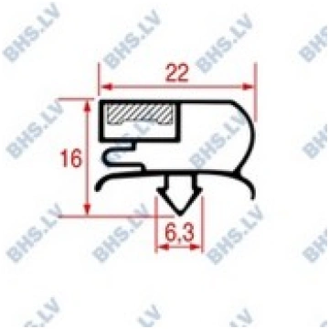 SNAP-IN GASKET L1042 LENGTH 2000 mm LF L3286154