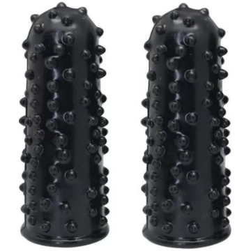 Coppia stimolatori vaginali da dito neri Toyz4love