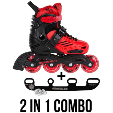 Powerslide Khaan Jr. LTD red 2in1 bērnu ledus slid