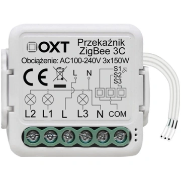 OXT Modu mini przekanik 3 obwody ZigBee TUYA 05859