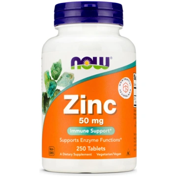 Zinc Gluconate 50 mg Now Foods 250 tabletes