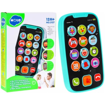 Hola 3127 Blue My First Smartphone bērnu rotaļu mo
