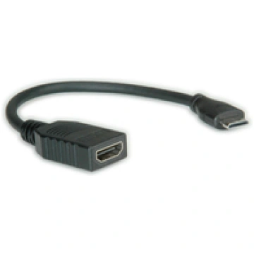 Roline hdmi hs cable+ethernet. a-c. f/m. 15cm ( 11