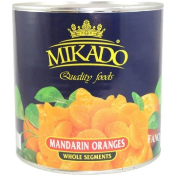 Mandarīnu daiviņas sīrupā 2650ml/1500g MIKADO