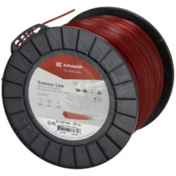 Trimera aukla Ø 2,65 mm 281 m kvadrātveida sarkana
