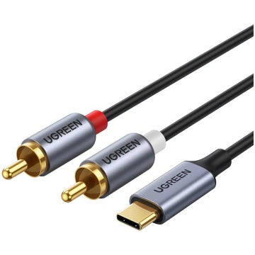 Ugreen USB-C - RCA USB cable 1.5 m Gray (UGR1184BL