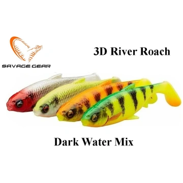 Gumijas zivis Savage Gear 3D River Roach Dark Wate