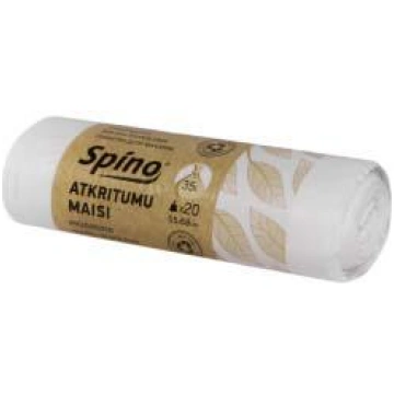 Maisi atkritumu 35L, 20gab. 10mikr. 55x68cm, HDPE,