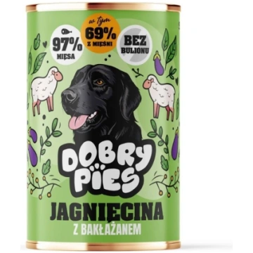 DOBRY PIES Jēra gaļa ar baklažāniem - mitrā suņu b