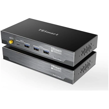 TESmart HDMI 4K@60Hz KVM paplašinātājs diviem moni