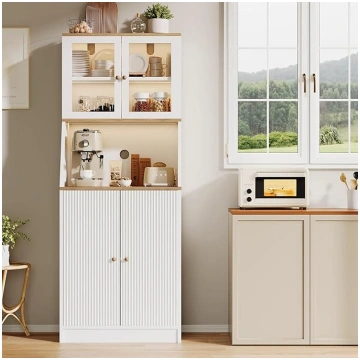 Kitchen Cabinet with Worktop, Buffet Cabinet with 