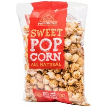 Popkorns Pophouse Sweet Popcorn 130 g iepakojums