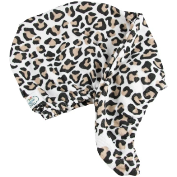 THE VINTAGE COSMETIC Leopard Print Hair Towel