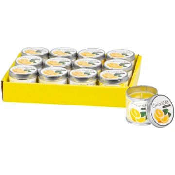 Citronellas svece 50 g, skārda, iepak. 12 gab., Se