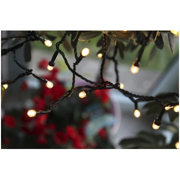 Lampiņas, Cherry 8m, 80 LED silti balta, strāvas p