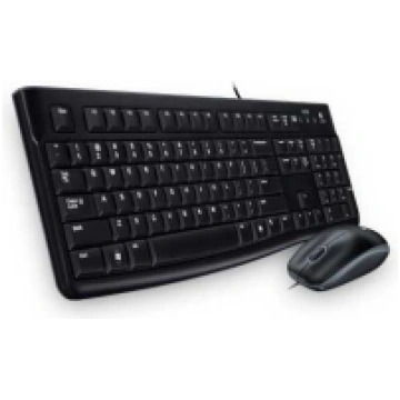 Logitech MK120 keyboard USB Russian Black 920-0025