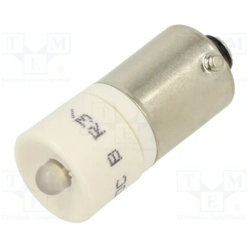 LED lamp; BA9S,T10; white; 48VDC; 48VAC; plastic; 
