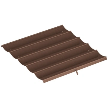 Pergolas aizvietošanas jumts 250x255 cm, brūns, po