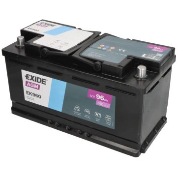Akumulators EXIDE AGM; START&STOP AGM EK960 12V 96