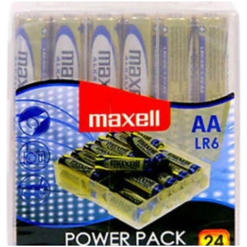 MAXELL - CONFEZIONE BATTERIA ALCALINA AA LR6 * 24 