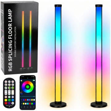 Smart Floor Lamps Colorful RGB LED Lights Remote C