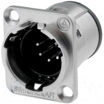 Socket | XLR | male | PIN: 5 | soldering | 3.5mm S