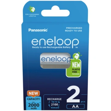 Panasonic Eneloop R6 AA 2000mAh akumulators 2 gab.