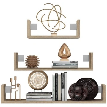 Topeshop MOBI 3P SONOMA shelve Floating shelf Wall